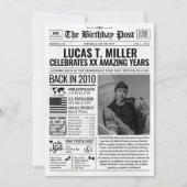 2010年カスタム新聞誕生日カードのトレンド シーズンカード (正面)