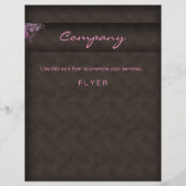 2010年カレンダーフローラピンクブラウンフライヤー チラシ (裏面)