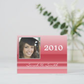 2010年クラスの卒業招待状 インビテーションポストカード (スタンド正面)