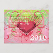 2010年クラスの卒業招待状 インビテーションポストカード (裏面)