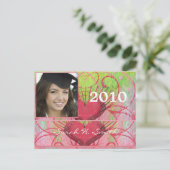 2010年クラスの卒業招待状 インビテーションポストカード (スタンド正面)