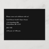 2010年クラスの卒業招待状 インビテーションポストカード (裏面)