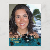 2010年クラスの卒業招待状 インビテーションポストカード (正面)