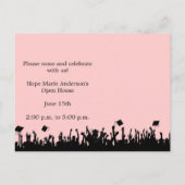 2010年シルエット卒業招待状 インビテーションポストカード (裏面)