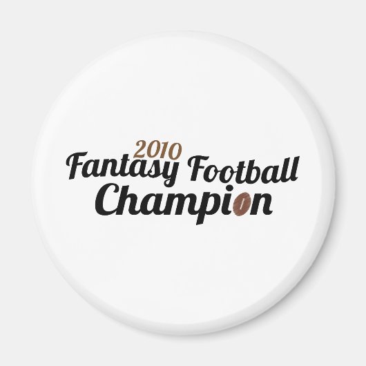 2010年ファンタジーサッカーのチャンピオン マグネット (正面)