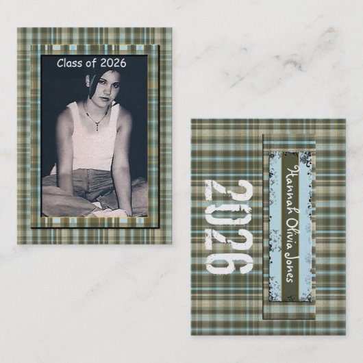 2010年フォトカードの上級クラス コーリングカード (正面/裏面)