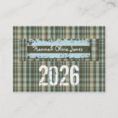 2010年フォトカードの上級クラス コーリングカード (裏面)