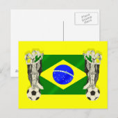 2010年ブラジル国旗の贈り物 ポストカード (正面/裏面)
