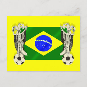 2010年ブラジル国旗の贈り物 ポストカード