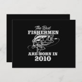 2010年代最高の釣り人誕生日プレゼント ポストカード (正面/裏面)