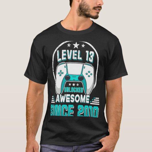 2010年以来のレベル13の解素晴らし放されたゲーマーそう Tシャツ (正面)