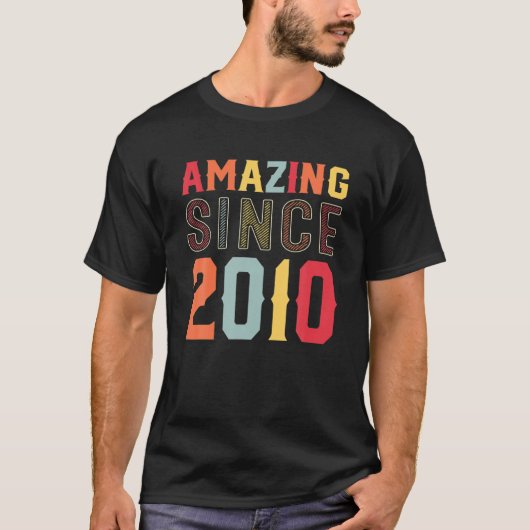 2010年以来、12歳の12誕生日ギフト驚くべき Tシャツ (正面)