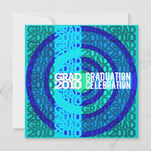 2010年卒業クラスフォント·ブルー発表 招待状 (正面)