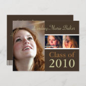 2010年卒業招待状はがき インビテーションポストカード (正面/裏面)