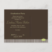 2010年卒業招待状はがき インビテーションポストカード (裏面)