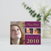 2010年卒業招待状はがき インビテーションポストカード (スタンド正面)