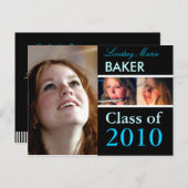 2010年卒業招待状はがき インビテーションポストカード (正面/裏面)