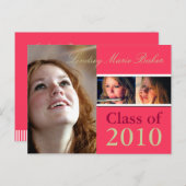 2010年卒業招待状はがき インビテーションポストカード (正面/裏面)