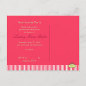 2010年卒業招待状はがき インビテーションポストカード (裏面)