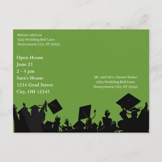 2010年卒業招待状クラス インビテーションポストカード (裏面)