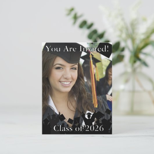 2010年卒業招待状クラス インビテーションポストカード (スタンド正面)