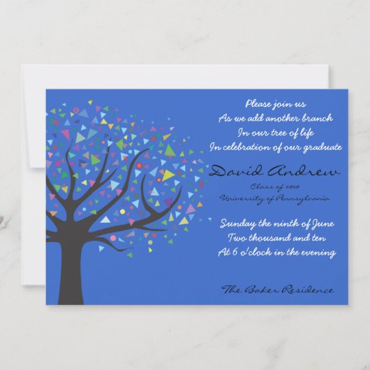 2010年卒業生活招待状クラス 招待状 (正面)