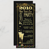 2010年大晦日パーティの招待状 招待状 (正面/裏面)