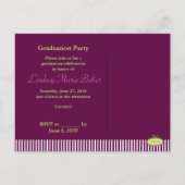 2010年度卒業式招待状ポストカード インビテーションポストカード (裏面)