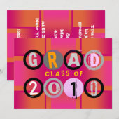 2010年度卒業生 円オレンジの招待状 招待状 (正面/裏面)