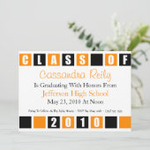 2010年招待状のクラス(黒/オレンジのボックス) 招待状 (スタンド正面)