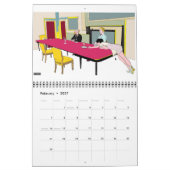 2010年暦図解入りの、写真付きの（ネロスネロ） カレンダー (2月 2027)