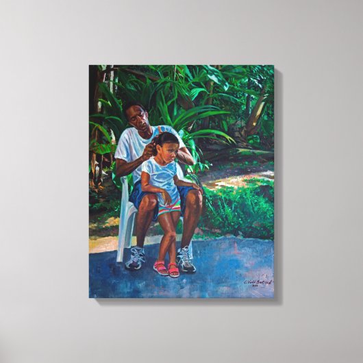 2010年祖父と子 キャンバスプリント (正面)