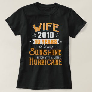 2010年贈り物、10年結婚記念 Tシャツ