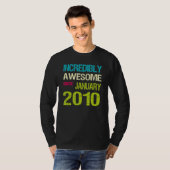 2010年1月素晴らし誕生日以来の信じられない Tシャツ (正面フル)