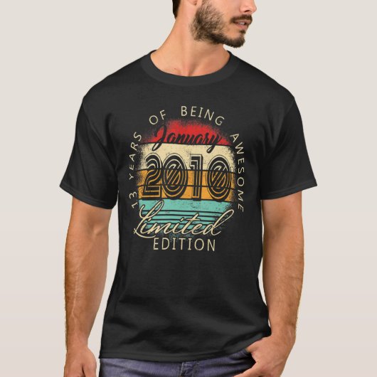 2010年1月素晴らし13年 Tシャツ (正面)