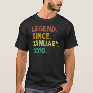2010年1月13日誕生以来13歳の伝説 Tシャツ