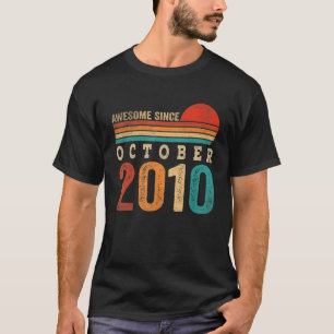 2010年10月12素晴らし日誕生以降12歳 Tシャツ