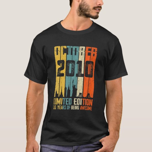 2010年10月Tシャツ10年Old Shirt 2010 Birthd Tシャツ (正面)