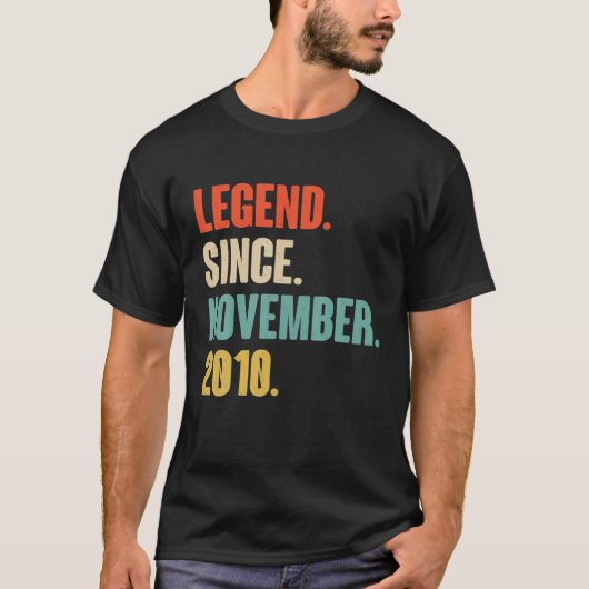 2010年11月以来の伝説 – 2010年10th Birヴィンテージ Tシャツ (正面)