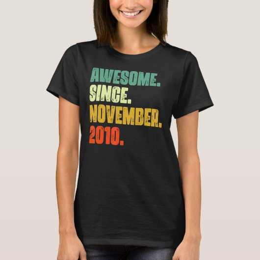 2010年11月12日素晴らしBirから12歳 Tシャツ (正面)