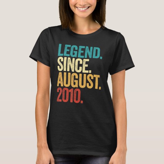 2010年12歳威厳がある生以来12歳 Tシャツ (正面)