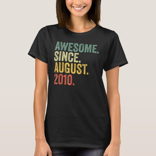 2010年12素晴らし日威厳がある誕生12歳 Tシャツ (正面)