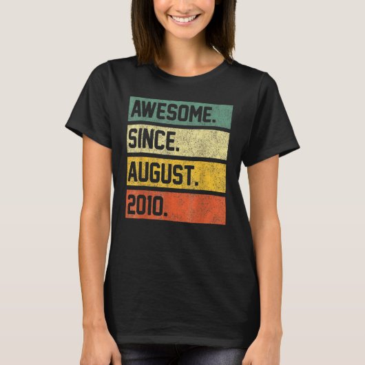 2010年12素晴らし日威厳がある誕生12歳 Tシャツ (正面)
