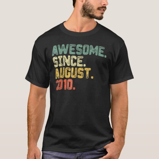 2010年12素晴らし日威厳がある誕生12歳 Tシャツ (正面)