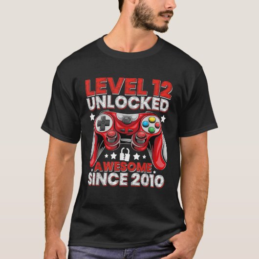 2010年12誕生日以素晴らし降のレベル12のロック解除 Tシャツ (正面)