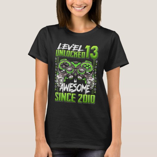 2010年13誕生日以素晴らし降のレベル13のロック解除 Tシャツ (正面)