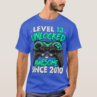 2010年13誕生日以素晴らし降のレベル13のロック解除 Tシャツ