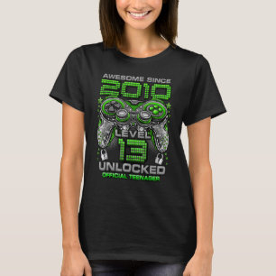 2010年13誕生日以素晴らし降のレベル13のロック解除 Tシャツ