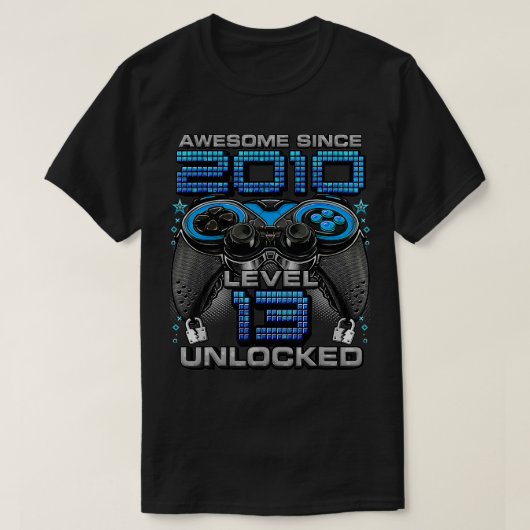 2010年13誕生日以素晴らし降のレベル13のロック解除 Tシャツ (デザイン正面)