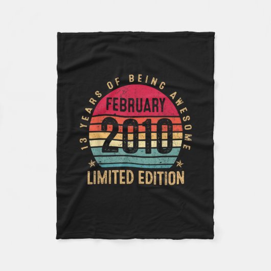 2010年2月に行われた第13誕生日ギフト限定 フリースブランケット (正面)